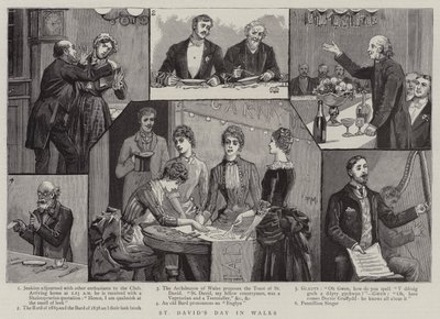 La fête de la Saint-David au Pays de Galles - Percy Macquoid